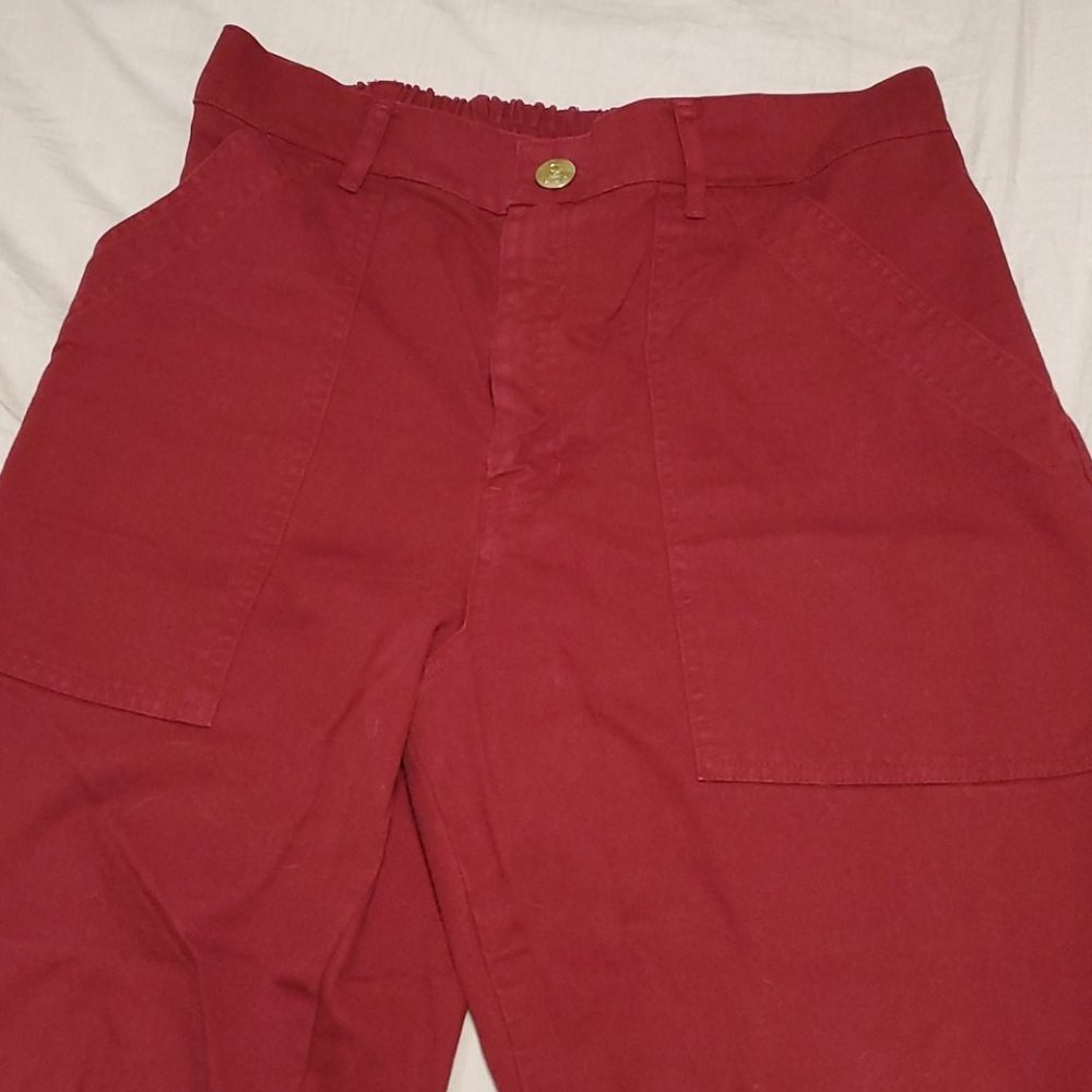 Big bud press work pants cranberry red size M